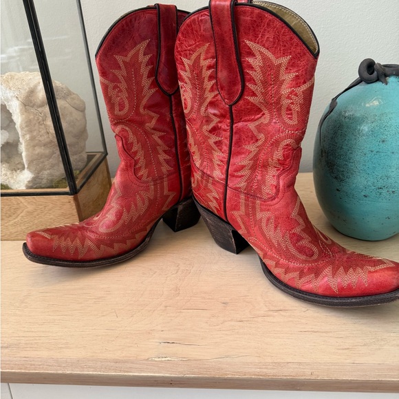 Corral Red Western Cowboy Boots - Picture 7 of 9